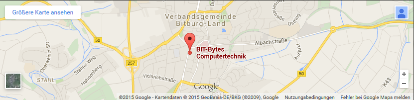 Anfahrtskarte BIT-Bytes Computertechnik